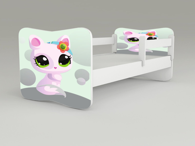 Detská posteľ s odnímateľnými zábranami Kitty Boo